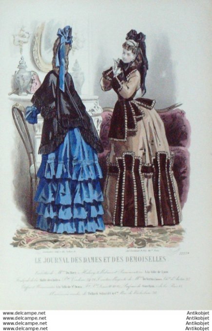 Journal des Dames Demoiselles 1871 # 1037 (Maison Du Riez)