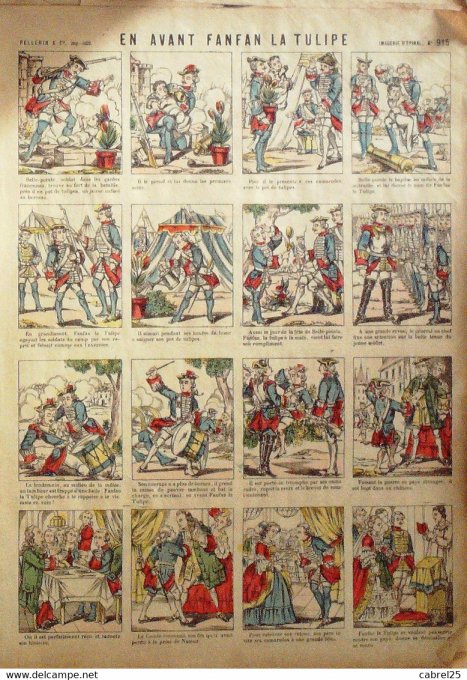 En Avant Fanfan La Tulipe (Pellerin d'epinal)