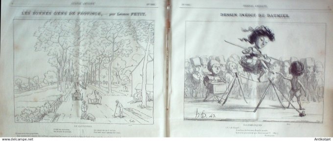 Le Journal Amusant 1880 # 1257 Le public des premieres par Mars