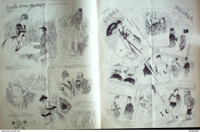 Le Journal Amusant 1889 # 1684 Les courses dans l'Antiquite par Caran d'Ache
