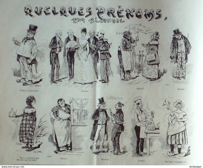 Le Journal Amusant 1889 # 1684 Les courses dans l'Antiquite par Caran d'Ache