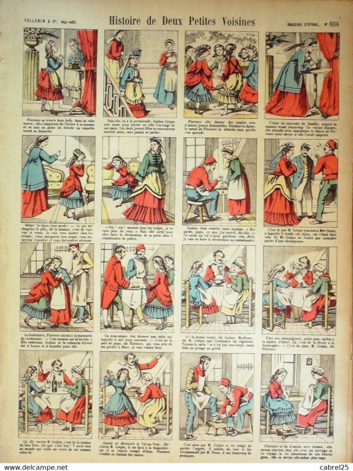 Histoire  de Deux Petites Voisines (Pellerin d'epinal)