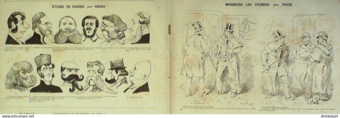 La Caricature 1880 #   5 Le choix d'un costume Draner Robida Trick Negro Kendall
