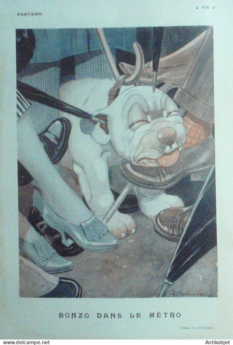 Fantasio 434 1925 Vertes Wegener Bonnotte Vidal Schneider Studdy Redon