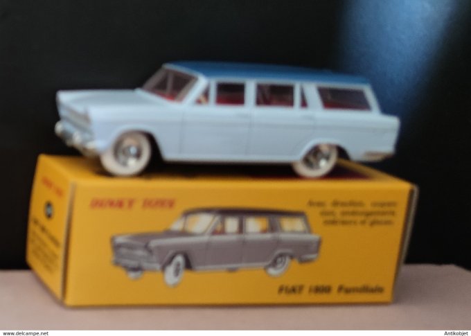 Fiat 1800 familiale bleu Dinky Toys Atlas 1:43