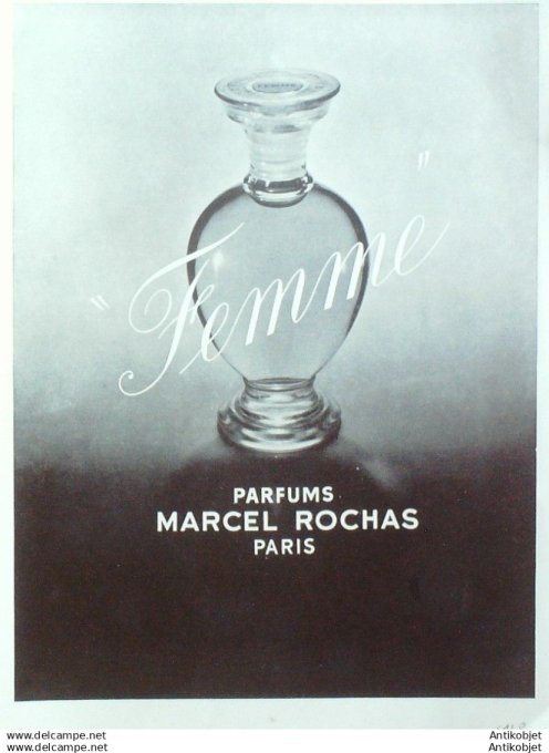 Publicite Cosmetique Marcel Rochas Femme 1968