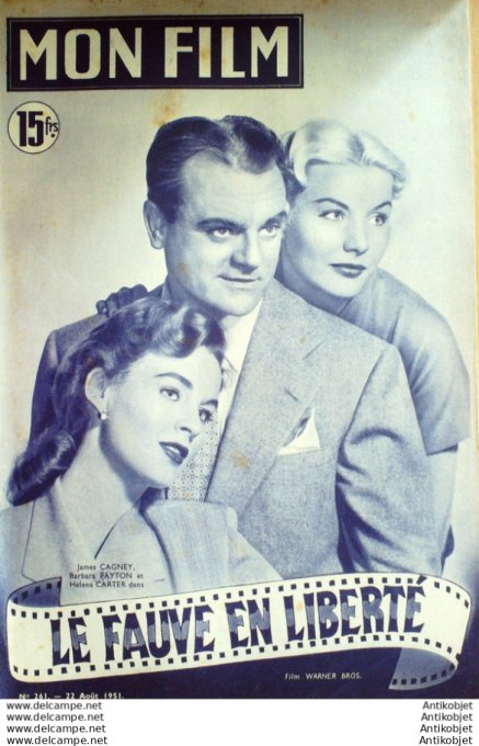 Le fauve en liberté James Cagney Barbara Payton Ward Bond