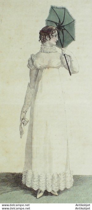 Costume Parisien 1811 # 1152 Coiffure à l'enfant lissée