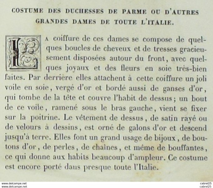 Italie PARME Duchesse 1859