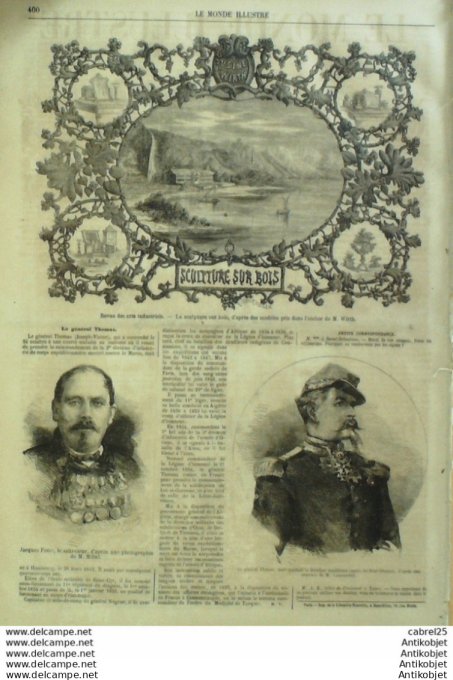 Le Monde illustré 1859 n°140 Espagne Malaga Santa Clara Versailles (78) Pêche Aux Sangsues