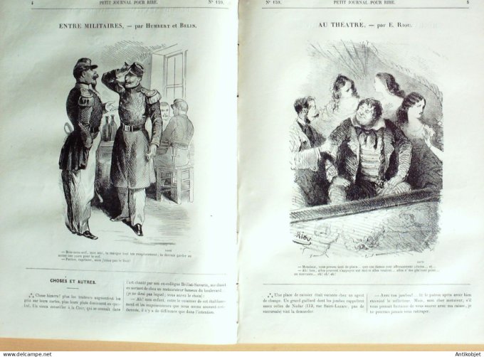 Petit journal pour Rire 1858 # 159 Les Invalides Randon