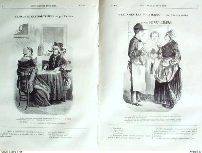 Petit journal pour Rire 1858 # 159 Les Invalides Randon