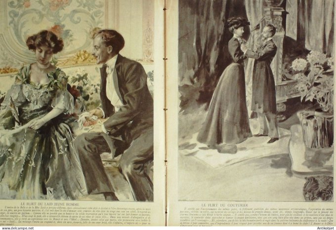 L'Assiette au beurre 1903 # 103 Le flirt Dedina