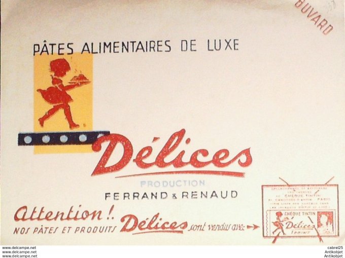 Buvard Delices Ferrand & Renaud PaTes