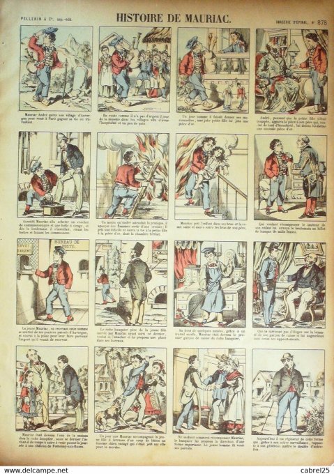 Histoire  de Mauriac (Pellerin d'epinal)