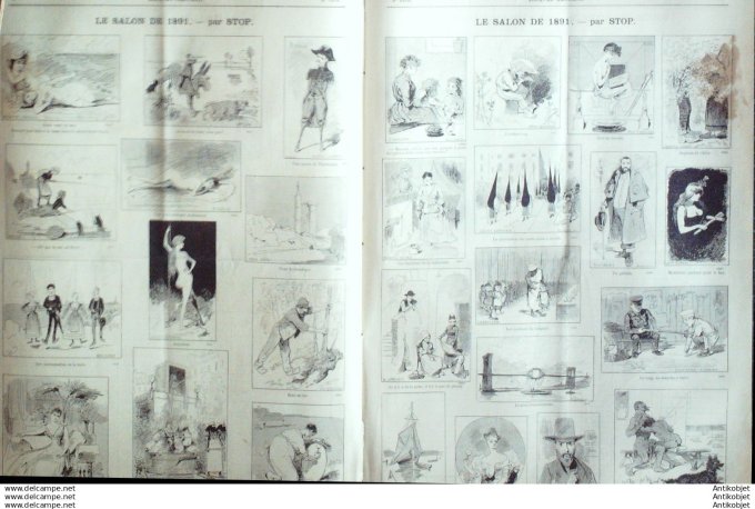 Le Journal Amusant 1891 # 1810 Tripatouilleurs par Paul Leonnec Touchant accord par Maurice marais