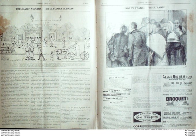 Le Journal Amusant 1891 # 1810 Tripatouilleurs par Paul Leonnec Touchant accord par Maurice marais