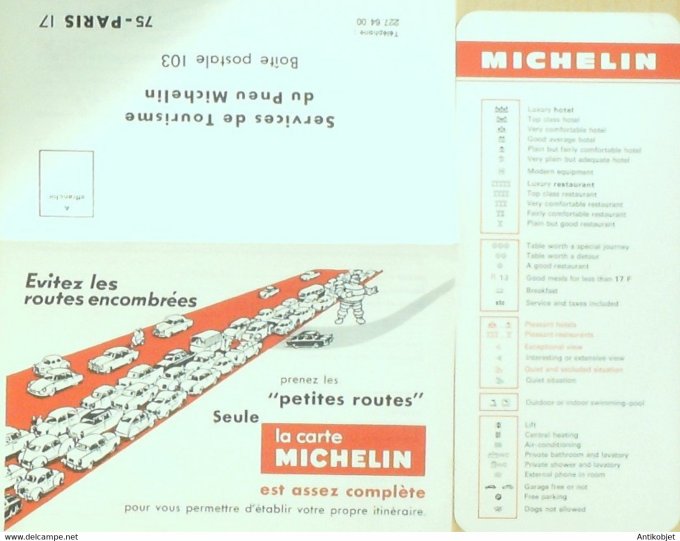 Guide rouge MICHELIN 1970 63ème édition France