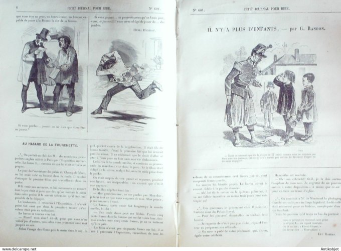 Petit journal pour Rire 1866 # 601 Ce que doit savoir un homme qui veut se marier Bertall
