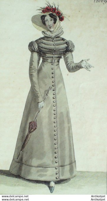 Costume Parisien 1821 # 2009 Redingote batiste écrue & brandebourgs