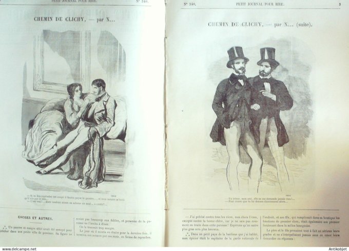 Petit journal pour Rire 1860 # 340 La Crinoline Hadol
