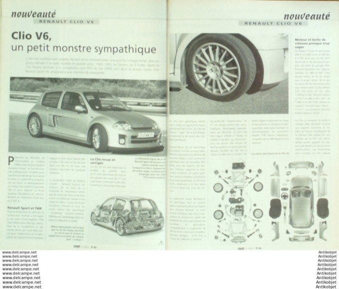 R.T Automobile Renault Clio V6 Saab   # 634