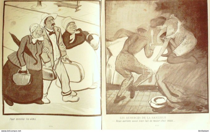 L'Assiette au beurre 1902 #  73 Le dimanche d'ete a Paris Sancha