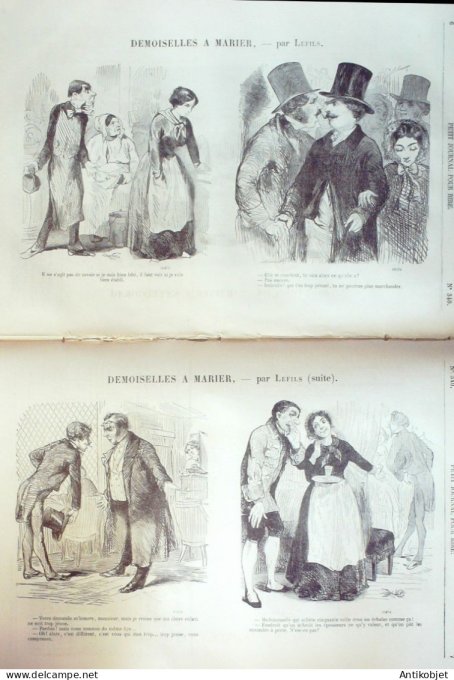 Petit journal pour Rire 1860 # 340 La Crinoline Hadol