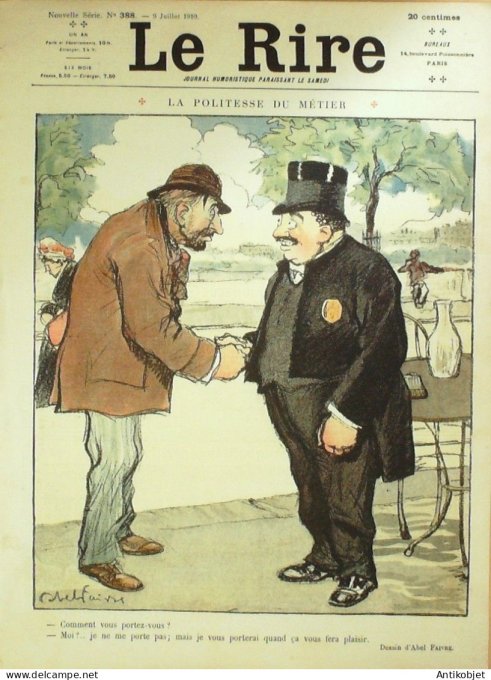 Le Rire 1910-07- 9 # 388 Journal humoristique Ed.Originale Saison Auvergnate