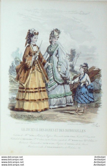 Journal des Dames Demoiselles 1871 # 1041 (Maison Du Riez)