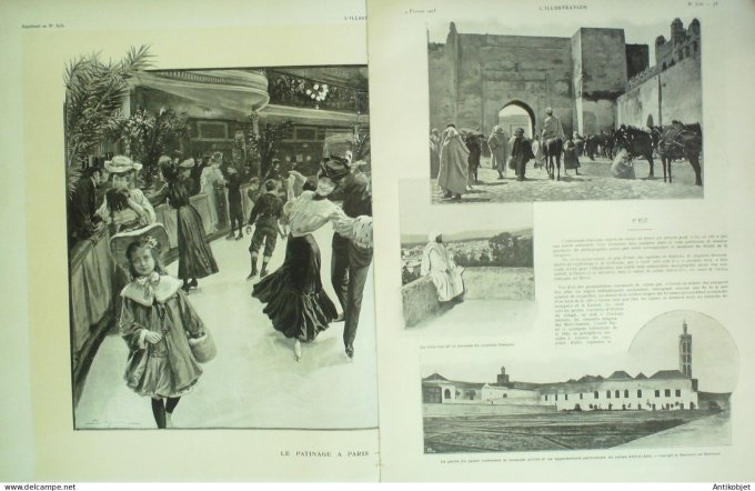 L'illustration 1905 n°3231 Russie St-Pétersbourg grèves Maroc Fez Sultan Abd-El-Aziz