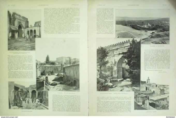 L'illustration 1905 n°3231 Russie St-Pétersbourg grèves Maroc Fez Sultan Abd-El-Aziz