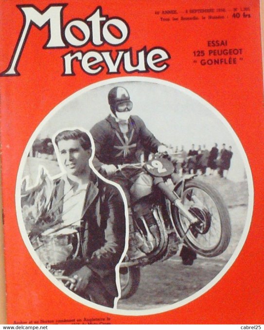 Moto Revue 1956 n° 1305 Peugeot 125 gonflée Bmw R67 3 R 51 3 500 Ariel VH 450 FN