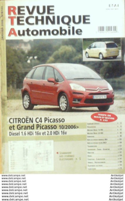 R.T Automobile Citroën C4 Picasso 10/2006   # 723