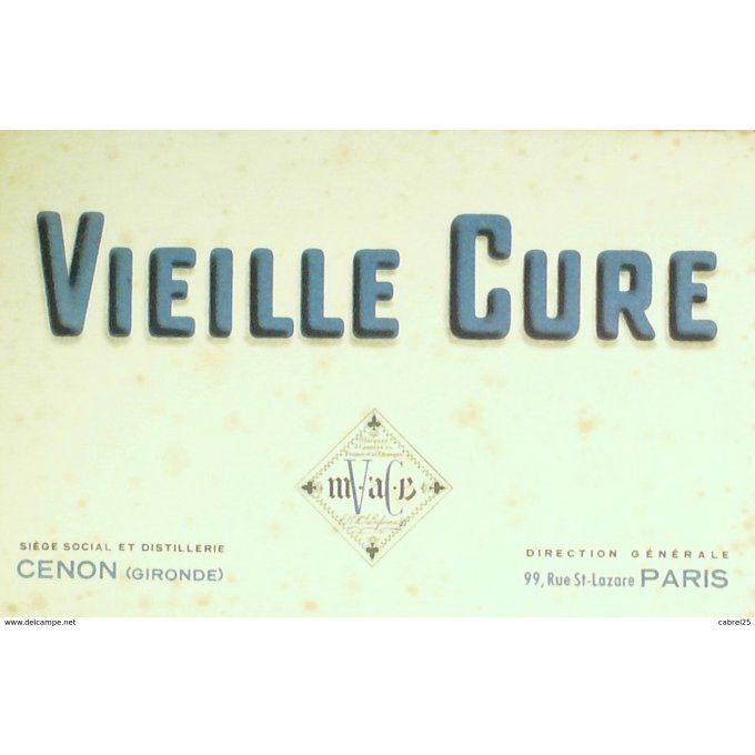 Buvard VIEILLE CURE Boissons