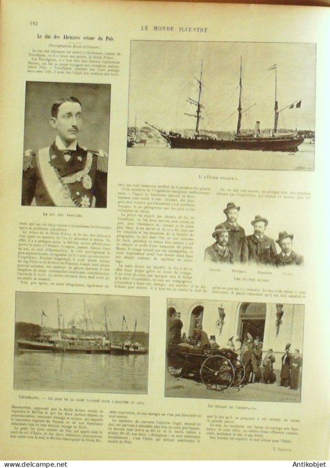 Le Monde illustré 1900 n°2269 Chine Ichol Takou Shangaï Etats-Unis Galveston cyclone