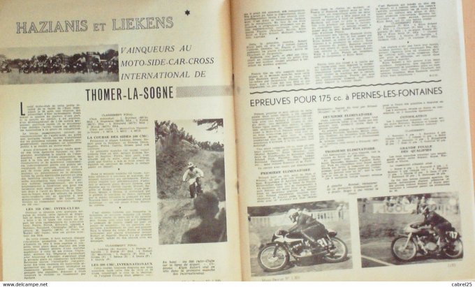 Moto Revue 1956 n° 1305 Peugeot 125 gonflée Bmw R67 3 R 51 3 500 Ariel VH 450 FN