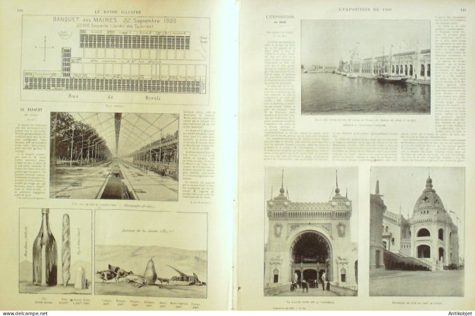 Le Monde illustré 1900 n°2269 Chine Ichol Takou Shangaï Etats-Unis Galveston cyclone