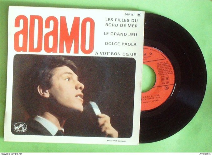 Adamo Salvatore 45T EP Les filles du bord de mer 1964