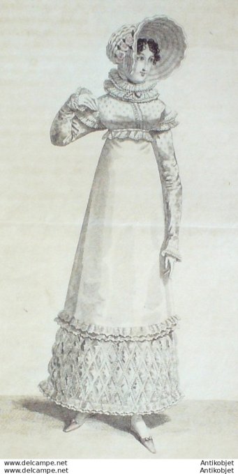 Costume Parisien 1818 # 1734 Canezou de moufseline