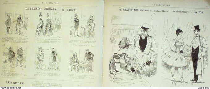 La Caricature 1886 #359 Draner Richepin par Luque Malabar par TrockSorel