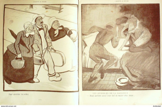 L'Assiette au beurre 1902 #  73 Le dimanche d'été à Paris Sancha
