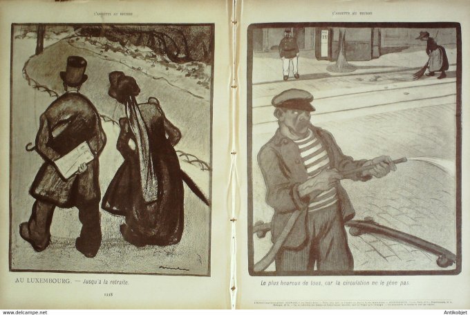 L'Assiette au beurre 1902 #  73 Le dimanche d'été à Paris Sancha