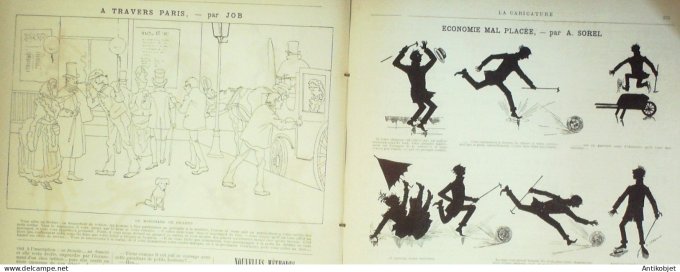 La Caricature 1886 #359 Draner Richepin par Luque Malabar par TrockSorel