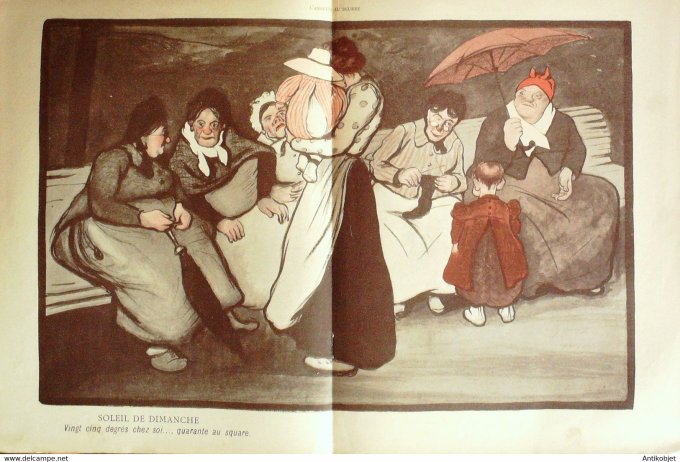 L'Assiette au beurre 1902 #  73 Le dimanche d'été à Paris Sancha