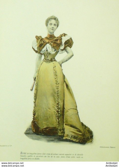 La Mode pratique 1894 # 21 Robe de Bergaline