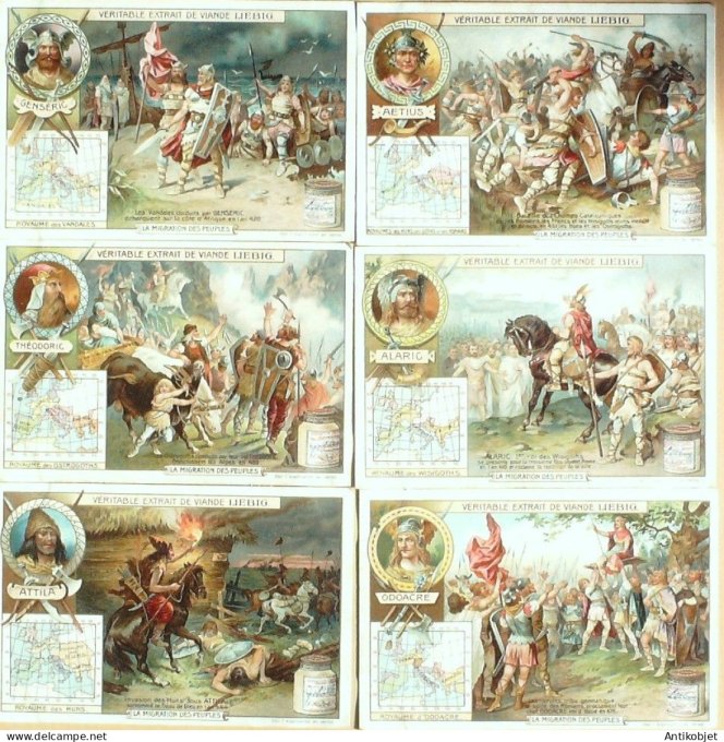 Chromo Liebig Sang  824 La migration des peuples (1905)