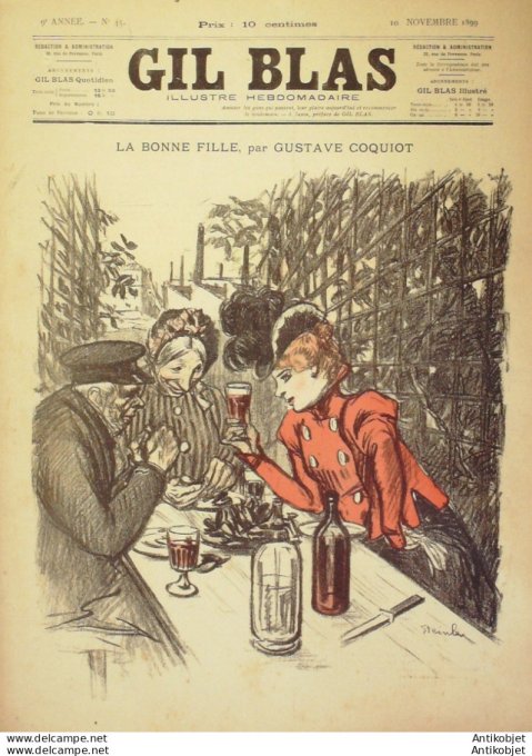 Gil Blas 1899 n°45 Gustave COQUIOT Louis Victor SAINBAULT Adrien HOUILLON Maurice LENOIR