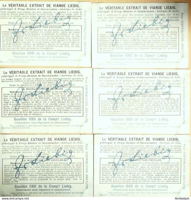 Chromo Liebig Sang  824 La migration des peuples (1905)