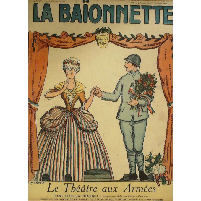 La Baionnette 1917 n°082 (Théâtre aux Armées) ARNOUX WEGENER ROUBILLE GUYON FABIANO